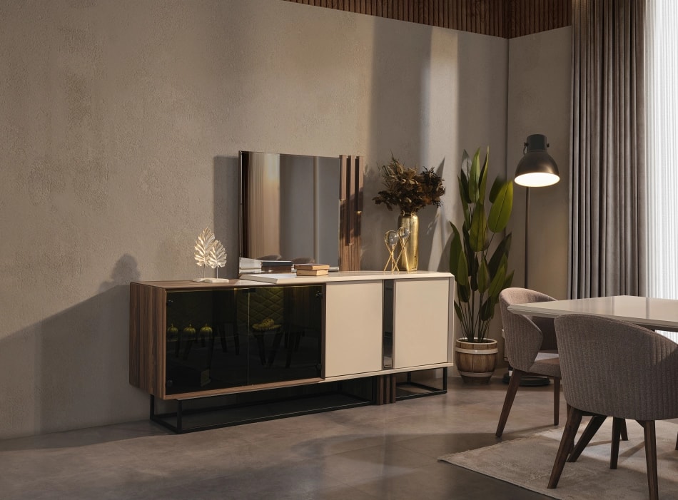 Comoda cu Oglinda Dining Preo ID