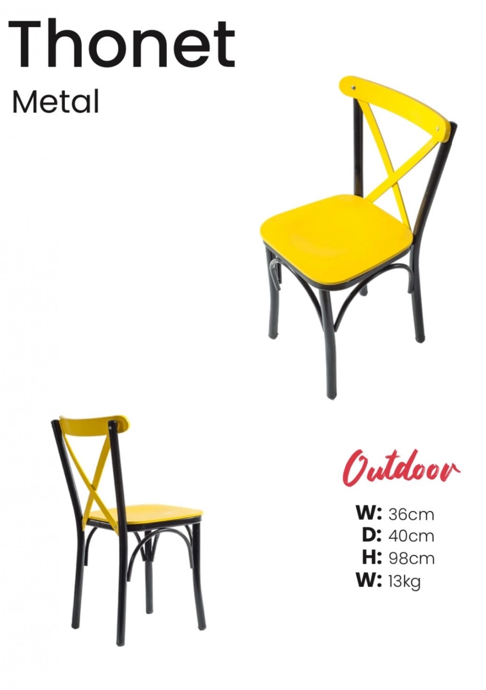 Scaun Outdoor THONET METAL GR