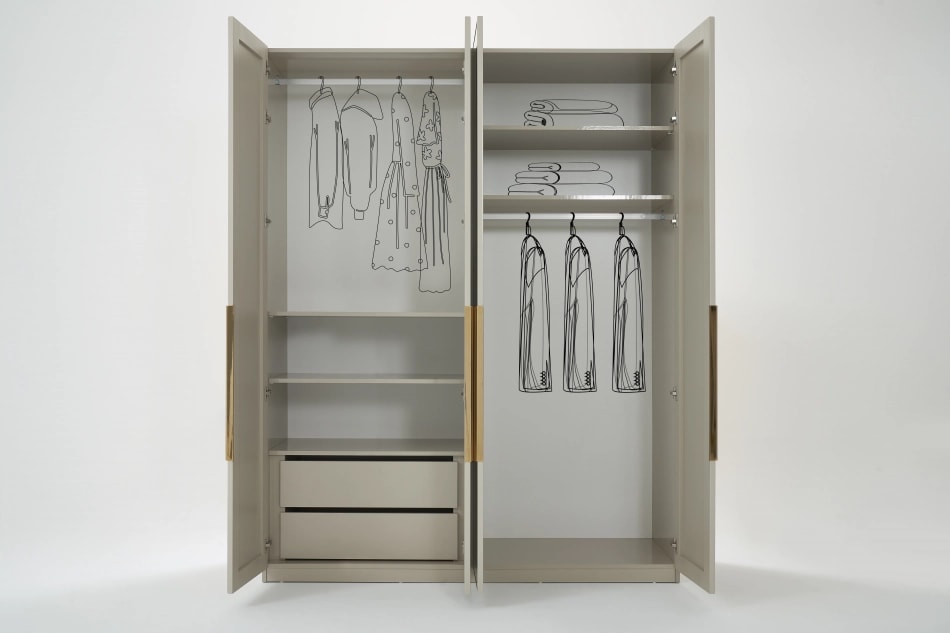 Dulap 4 usi dormitor MILANO HL
