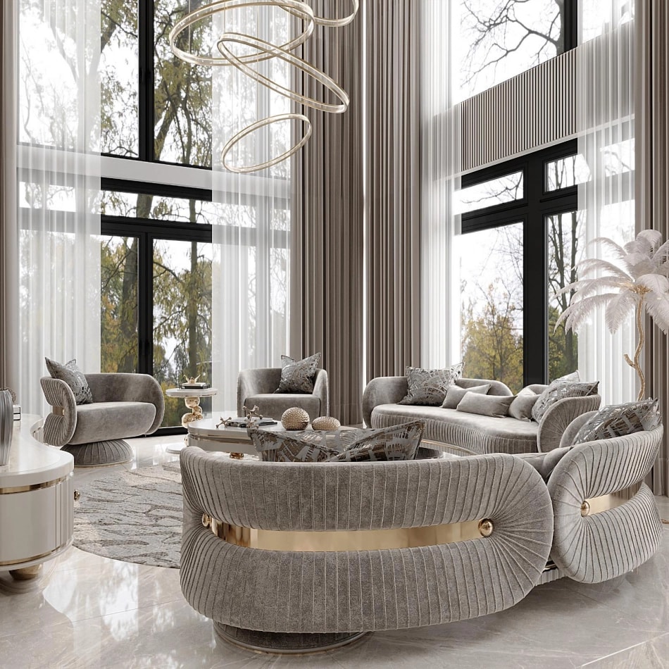 Set Living ARELLA MDM  3-3-1-1 + masa cafea