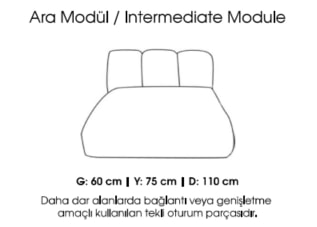 Modul mijloc 60 cm MOLIVO TW