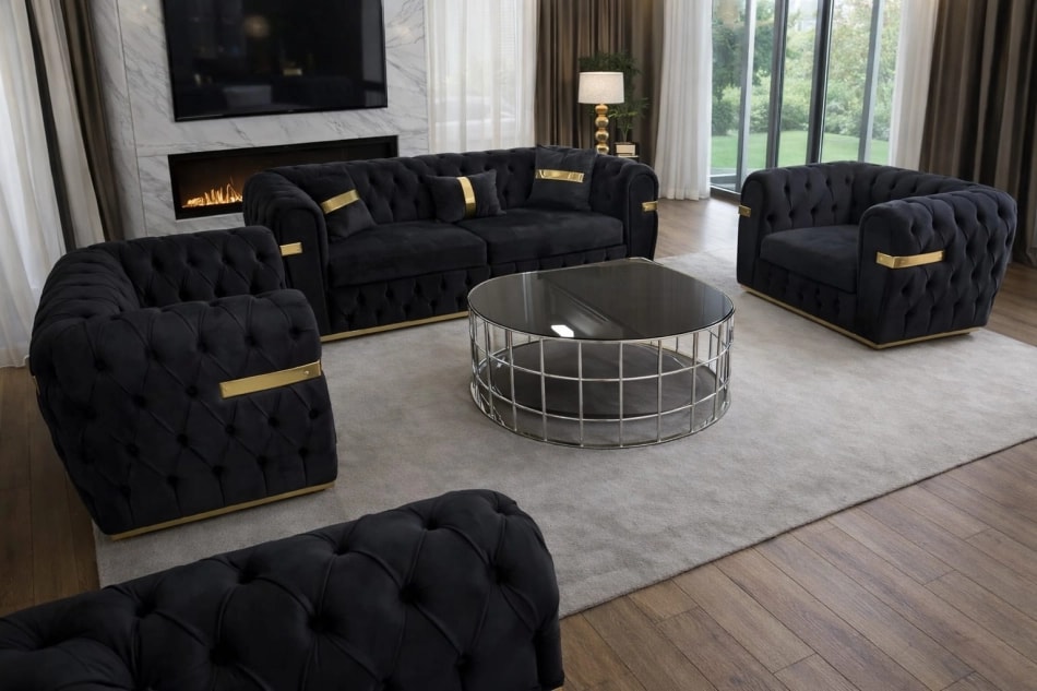 Set Canapea CHICAGO 3-1-1 TPT Extensibila