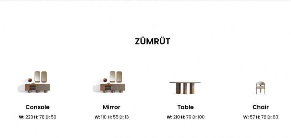 Oglinda Comoda ZUMRUT IM