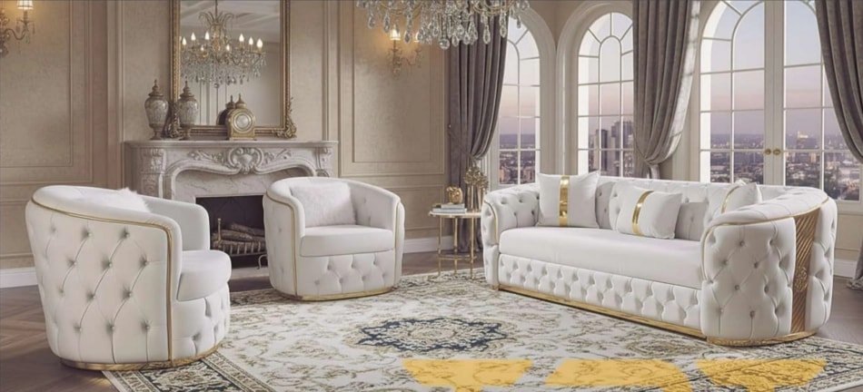 Set Canapea VICTORIA 3-1-1 TPT Extensibila