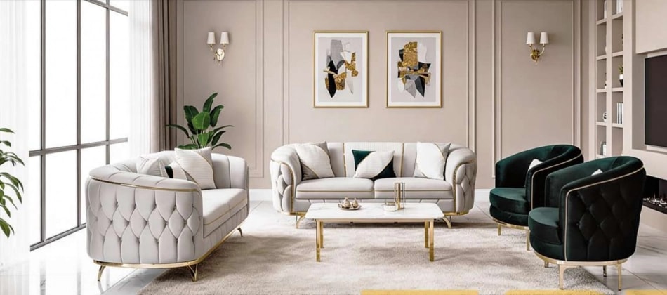 Set Canapea MILANO 3-1-1 TPT Fixa