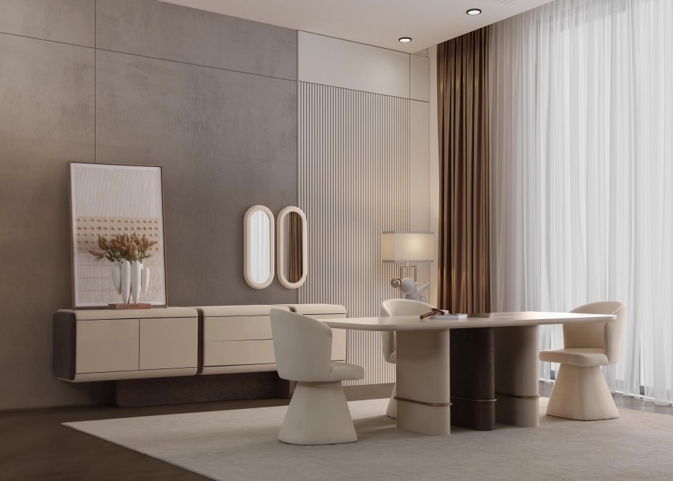 Masa Dining Crem Edra TW